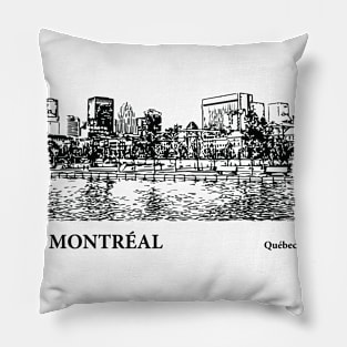 Montréal - Québec Pillow