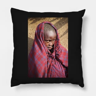 Young Maasai Girl Pillow