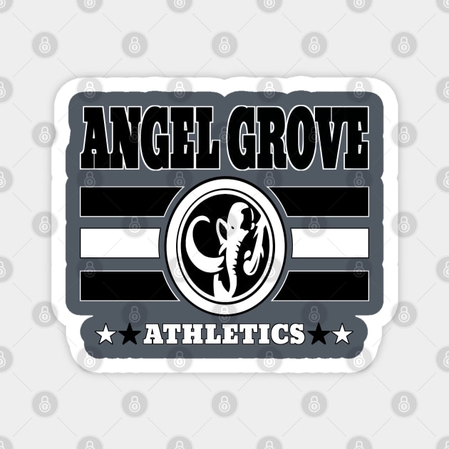 Angel Grove Athletics - Black Magnet by Vitalitee
