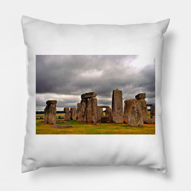 Stonehenge Wiltshire England UK Pillow by AndyEvansPhotos