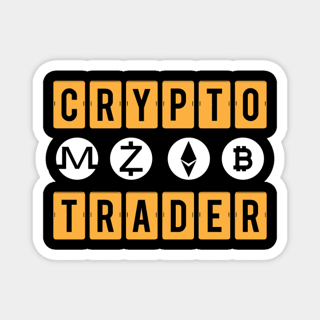 Crypto Trader Bitcoin HODL Cryptocurrency Magnet by theperfectpresents