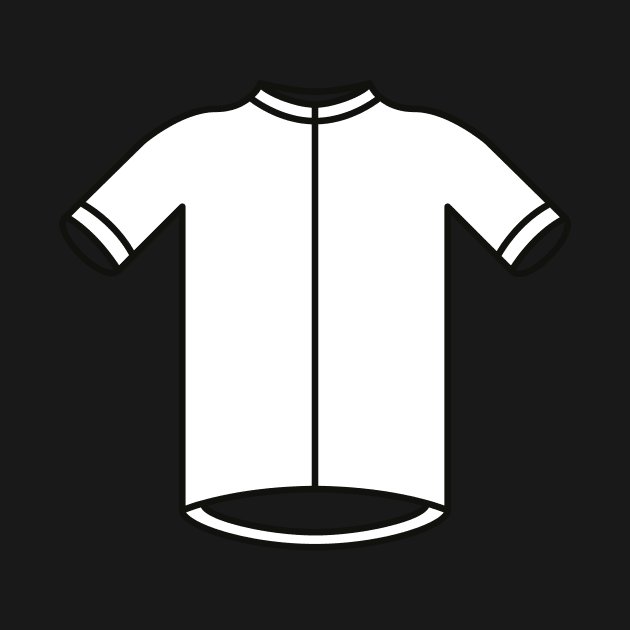 White Young Riders Cycling Jersey Pattern by Radradrad