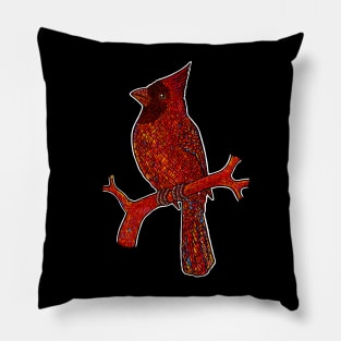 Red Cardinal bird Pillow