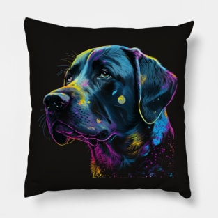 Black Labrador Retriever Pillow