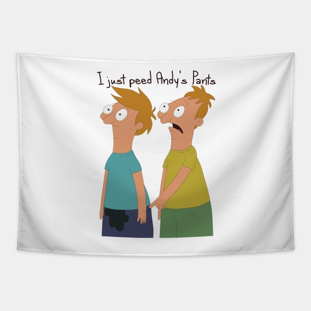 Pee Pants Tapestry by Wenby-Weaselbee