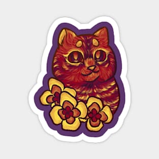 sunset kitty Magnet