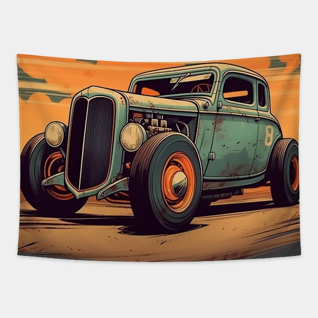 Hot Rod Tapestry by DavidLoblaw