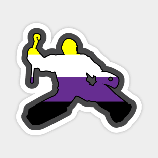 Field Hockey Goalie: Nonbinary Pride Magnet