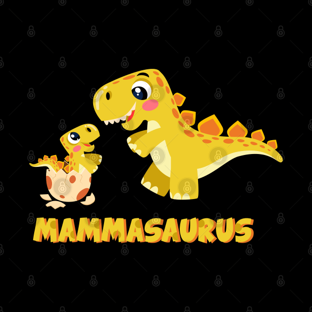 Mammasaurus mamma dino by Messy Nessie