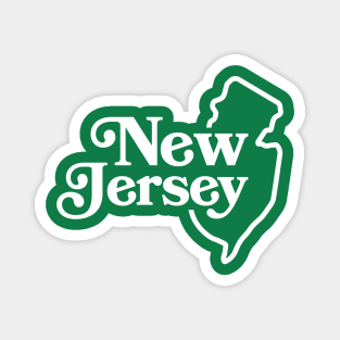 New Jersey Vintage State Outline Magnet