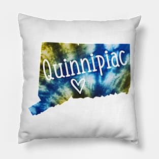 Tie Dye Quinnipiac Pillow