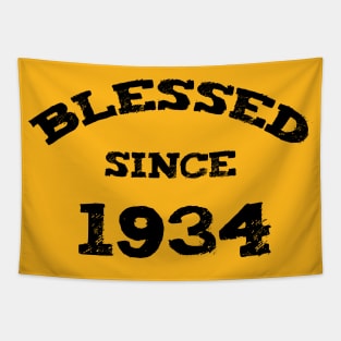 Blessed Since 1934 Cool Blessed Christian Birthday Tapestry