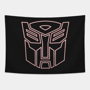 Autobot Logo Glow - Red Tapestry