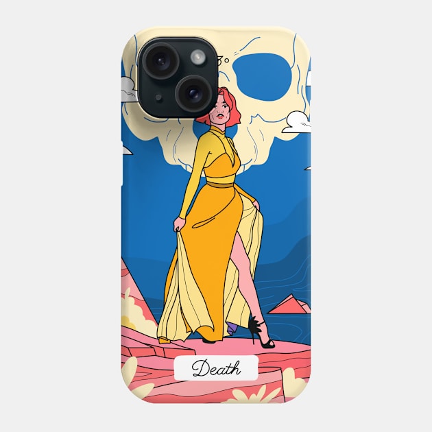 Tarot - Death Phone Case by magyarmelcsi