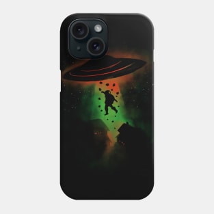 Santa's Christmas Secret - UFO Alien Spaceship Phone Case