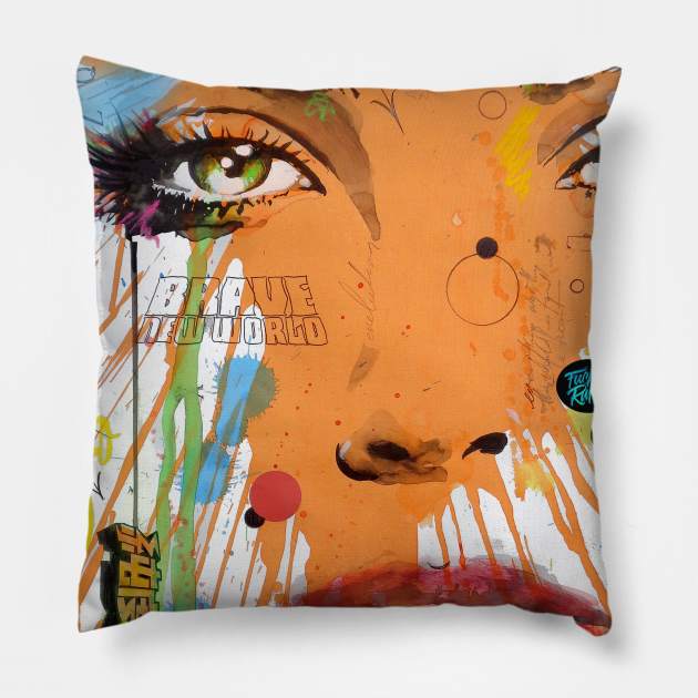 Brave new world Pillow by Loui Jover 