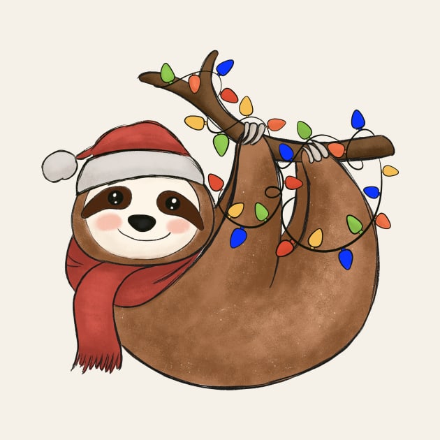 Sloth Christmas by Nessanya