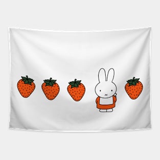Miffy with strawberries Tapestry