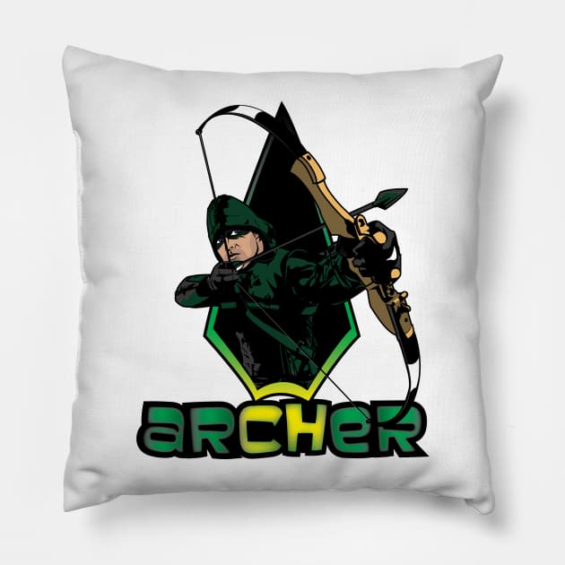 Arrow meets Archer Pillow by BMiller