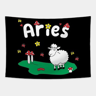 ZODIAC Aries T-Shirt Tapestry