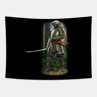 Exclusive Hand Drawn Samurai Honey Badger | Samurai Collection Item-21 (Honey Badger) | by Rendigart Studio Tapestry