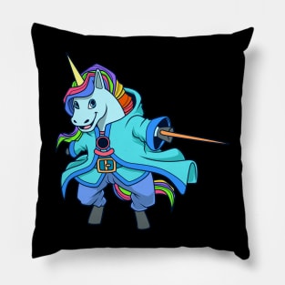 Wizard and magician - magic unicorn Pillow