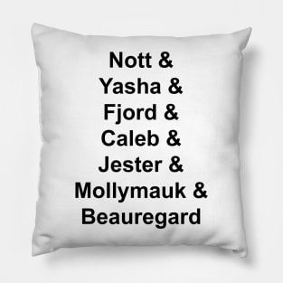 An Unlikely Group Pillow