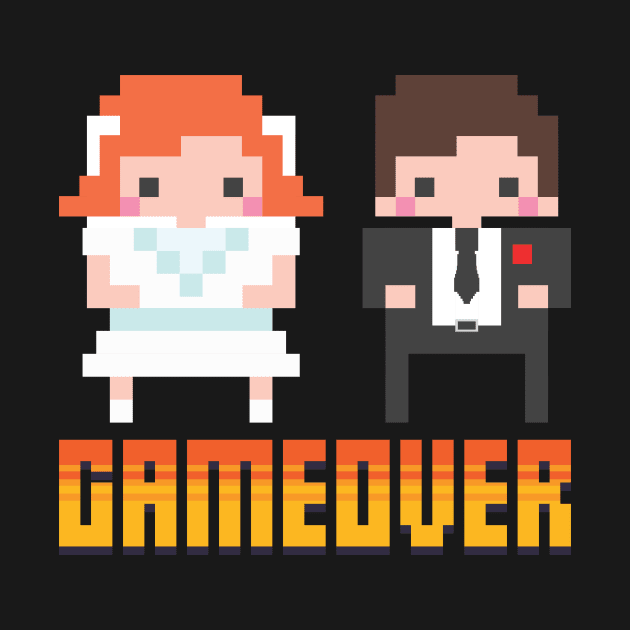 Game Over - Nerd Geeky JGA Group Shirt by avshirtnation