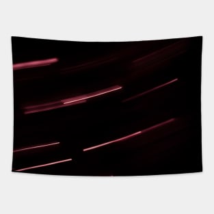 Pink shooting stars blurred lights Tapestry