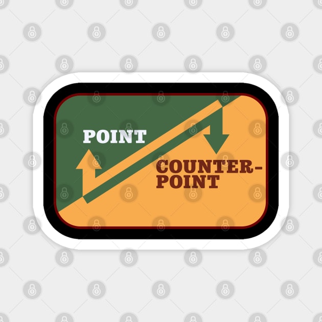 Point Counterpoint Magnet by rexthinks