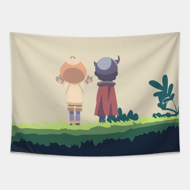 Made in abyss Riko and reg Tapestry by MigiDesu