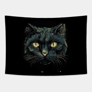 Black cat Tapestry