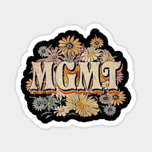 MGMT Proud Name Personalized Retro Flowers Beautiful Magnet