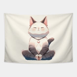 Cat yoga Tapestry