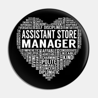 Assistant Store Manager Heart Pin