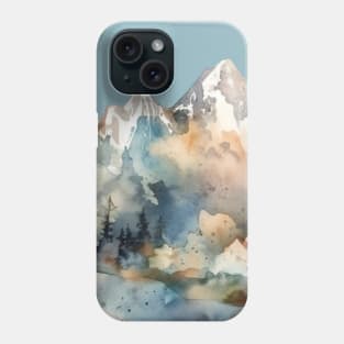 Watercolor Mountain Range Phone Case