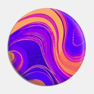 Watercolor Swirl Pattern Pin