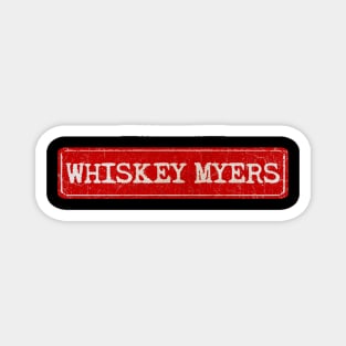 vintage retro plate Whiskey Myers Magnet