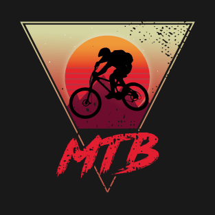 Retro Mountain Biking T-Shirt