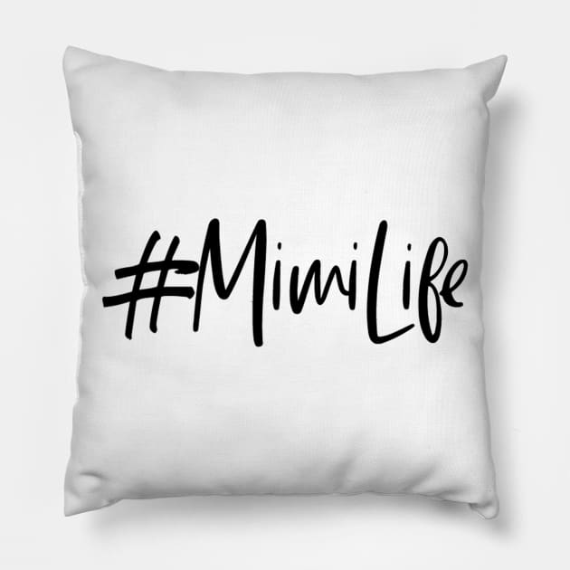 #MimiLife Pillow by hawkadoodledoo