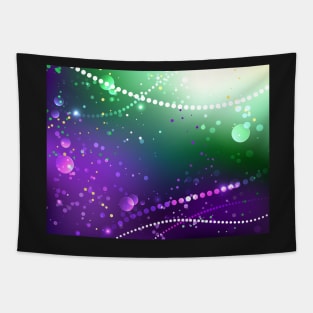 Mardi Gras Festive Purple Background Tapestry