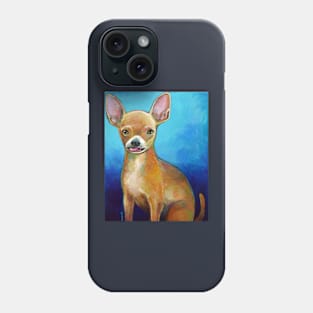 Carly the Derpy Chihuahua by Robert Phelps Phone Case