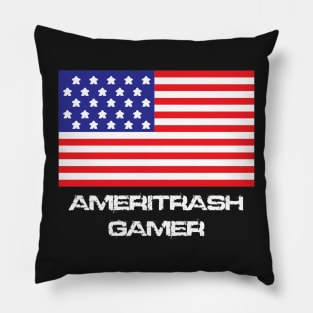 Ameritrash Gamer Board Game Inspired Graphic - Tabletop Gaming Meeple Pillow