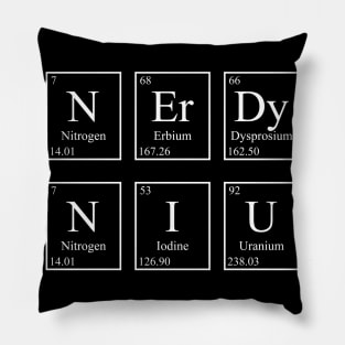 Nerdy Genius - Periodic Table Pillow