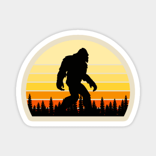 Retro Bigfoot Magnet