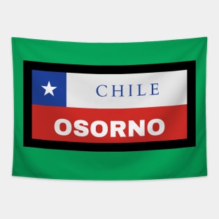 Osorno City in Chilean Flag Tapestry