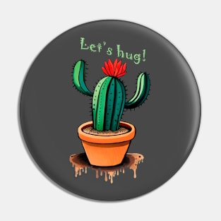 Hug cactus Pin