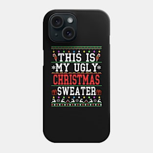 ugly sweater - ugly sweater christmas 2024 Phone Case