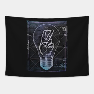 Peace is a Bright Idea T Shirt Tapestry