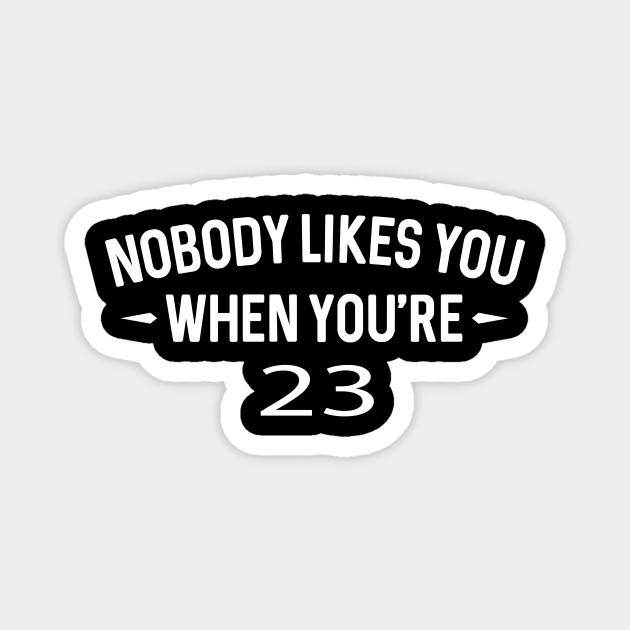 Nobody Likes You When You're 23 | Funny Birthday - Nobody ...